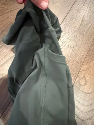 High-Waist Green Women’s Maternity Compression 6” Bike Shorts - C27-169 thumbnail 4