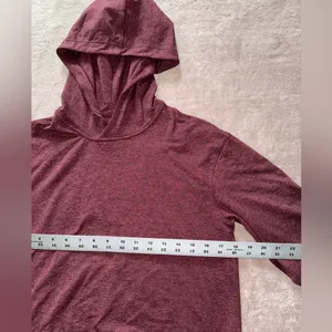 Lululemon Sweater Womens Red Lead The Pack Hoodie Rulu Fabric Run size‎ 4 thumbnail 5