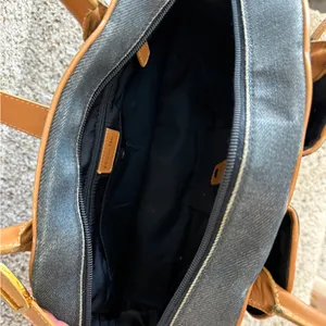 Christian Dior Vintage Denim Saddle Bowler Bag, dark wash, large size thumbnail 10
