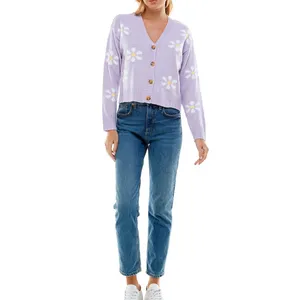 NWT Ultra Flirt Button Front Daisy Cardigan thumbnail 2