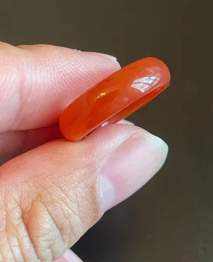Red agate ring size 7 thumbnail 6