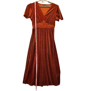 Corduroy Dress Burnt‎ Sienna Medium Orange thumbnail 10