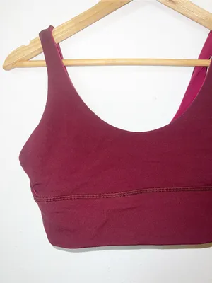 Lululemon Align Women’s Scoop Neck Reversible Sports Bra Burgundy thumbnail 7