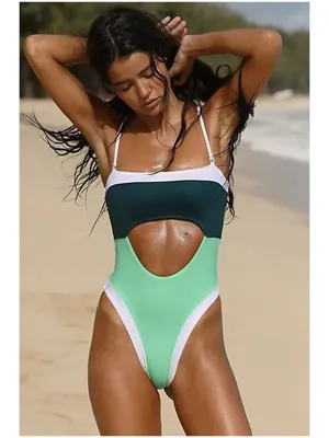 ONEONE Free People Alisha One-Piece Swimsuit in Spearmint Size Medium NWT thumbnail 7