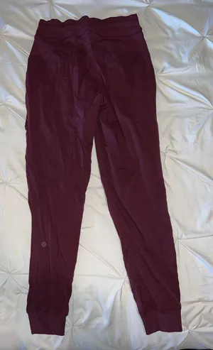 Lululemon Joggers Dance Studio Mid-Rise Full-Length 6 burgundy thumbnail 1