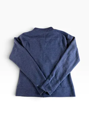 The North Face Women’s Large Full Zip Jacket Blue Heather Fleece NWOT thumbnail 2
