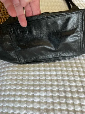 HOBO Black Leather Handbag Slouchy Soft Leather thumbnail 3