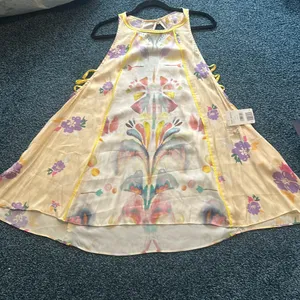 Free People Ivory Dress M medium pockets beautiful NWT $128 thumbnail 2
