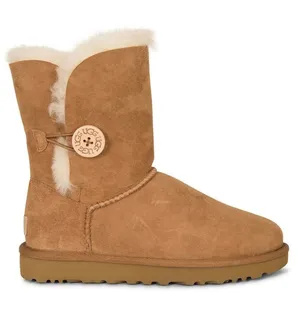 Women's UGG Bailey Button II Winter Boots, Sheepskin Tan thumbnail 1