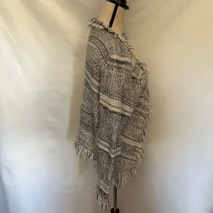 Y2K Dolce Cabo Boho Fringe Cardigan Womens Sz L Festival Hippie Olsen Twin Indie thumbnail 5