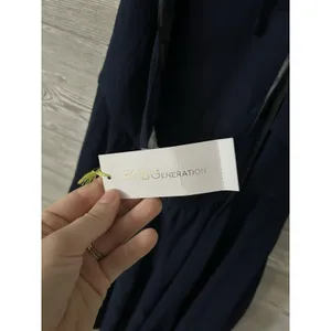 BCBGeneration Navy Blue Ruffle Mini Dress Size 2 Zip Halter‎ Sleeveless thumbnail 3