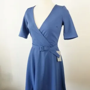 THE VANITY ROOM Short Sleeve Surplice‎ Belted Dress thumbnail 5