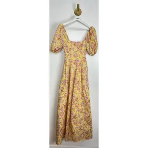HOUSE OF CB Felizia Puff Sleeve Sundress in Butter Print Size X-Small thumbnail 12