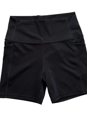 CRZ Yoga Black Biker Shorts Pockets 5" Naked Feeling High Waist Medium Women’s thumbnail 4