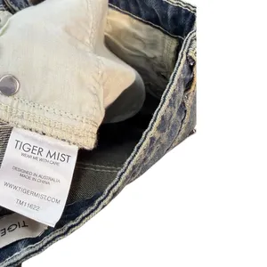 Tiger Mist Baggy‎ Wide Leg Jeans Mid Rise Blue Wash Straight Denim XS thumbnail 11