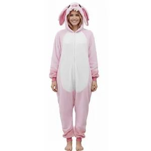 One-Piece Adult's Bunny Pajamas Halloween Cosplay Costume Sleepwear Small thumbnail 3