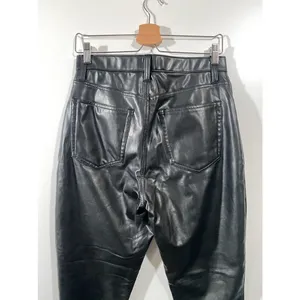 A&F Vegan Leather Pants Black Slim Fit Size 10 Size 30 thumbnail 5