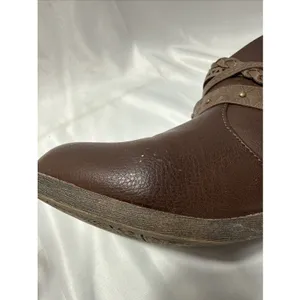 Jellypop Brown Leather Ankle Boots Women's 7.5M Zippered thumbnail 10