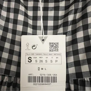 Nwt- Zara Gingham Baby Doll Dress thumbnail 8