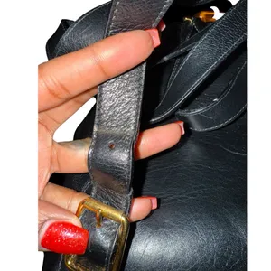 Gucci Black Leather Bamboo Mini Backpack thumbnail 15
