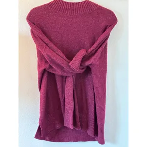 LOFT‎ Outlet Womens Magenta Pink Marl Mock Neck Pullover Sweater Large 794372 thumbnail 2