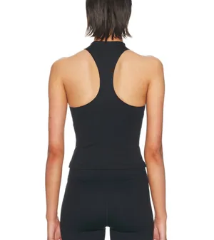 Nike Skims Black Mock Neck Racer Tank Top thumbnail 6