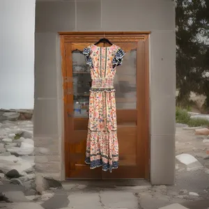 FARM RIO Cream Superbloom Tapestry Maxi Dress Small thumbnail 6