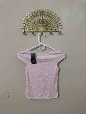 wild fable Light Pink Scoop Neck Crop Top thumbnail 2