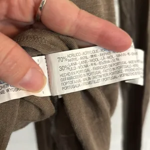 Zara wool Blend Turtle Neck Tunic Top thumbnail 3