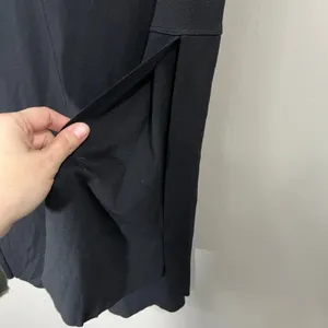 Zara Mini Dress Womens Small S Black Great V-Neck Bell Sleeve Split Cuff TRF thumbnail 2