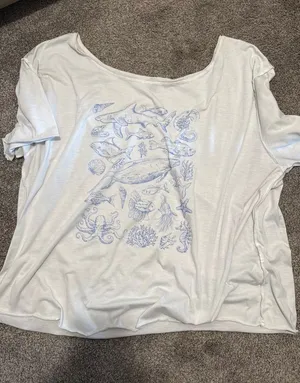 SheIn off the shoulder tee thumbnail 1