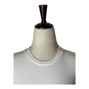 Aritzia TNA Tee Women XS White‎ Ribbed Knit Crew Neck Short Sleeve Baby Tee Crop thumbnail 7