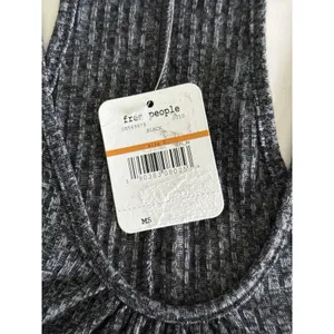 Free People Intimately NWT Wear Me Now Racer Back Tank Gray Size Small Ribbed thumbnail 6