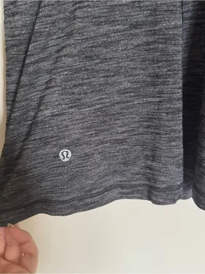 Lululemon Run For The Gold Tank Top Black Heathered Gray Bra Women’s Size 6 thumbnail 9