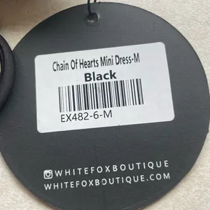 White Fox COPY - Black Mini Dress Size - M thumbnail 2
