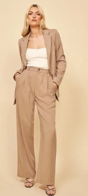 Reformation Major Camel Blazer Size S thumbnail 1