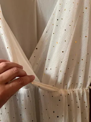 Baltic Born Grace Sparkle Gown in White & Gold thumbnail 6