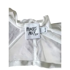 NWT Princess Polly White Long-Sleeve Bolero Shrug Sheer Ruffle Balletcore Y2K thumbnail 3