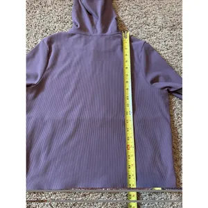 Women's ALWRLD ALTRN Rib Hoodie Purple/indigo Sz XS Athleisure Workout thumbnail 5