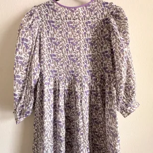 Daughters of India Binita Mini Dress Violet Floral Boho Cotton XS NWT thumbnail 12