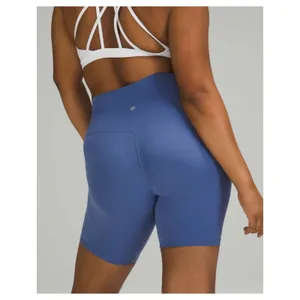 Lululemon high rise align shorts water drop blue 2 thumbnail 2