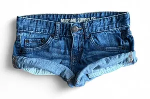 Mossimo Women's Blue and Navy Shorts Size 0 thumbnail 1