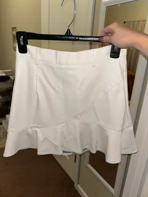 White Faux Leather Skirt thumbnail 1