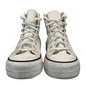 Converse Chuck Taylor All Star Lift Platform Canvas‎ White High Top Sneakers 9W thumbnail 5
