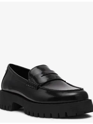 Madden Girl Heaathr Patent Lug Sole Loafers Womens Shoes Size 8 Black Platform thumbnail 8