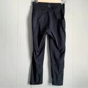ALL IN MOTION High Waisted Mesh Cropped Ankle Leggings Size SMALL thumbnail 2
