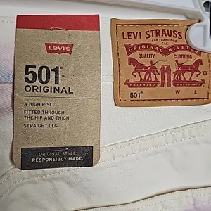 NWT Levi's 501 original high rise straight leg button fly tie dye jeans sz 27 thumbnail 10