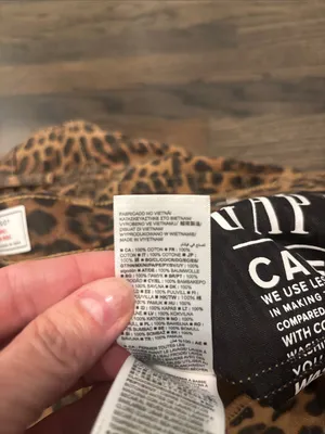 GAP Leopard Brown High Rise Barrel Jeans thumbnail 12