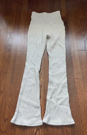Altar'd State Knit Waffle Boot Cut Pants thumbnail 1