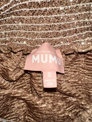 Show Me Your Mumu Best Bow Gold Dress Sleeveless Babydoll Mini Dress SMALL thumbnail 7